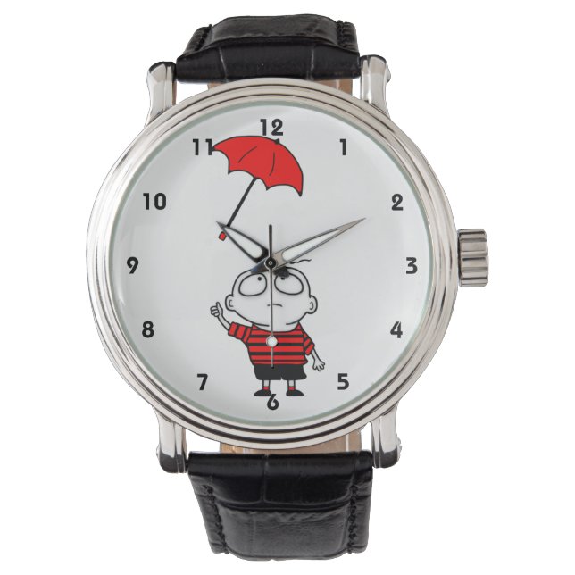Umbrella Boy Horloge (Voorkant)