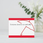 Umbrella Briefkaart (Staand voorkant)