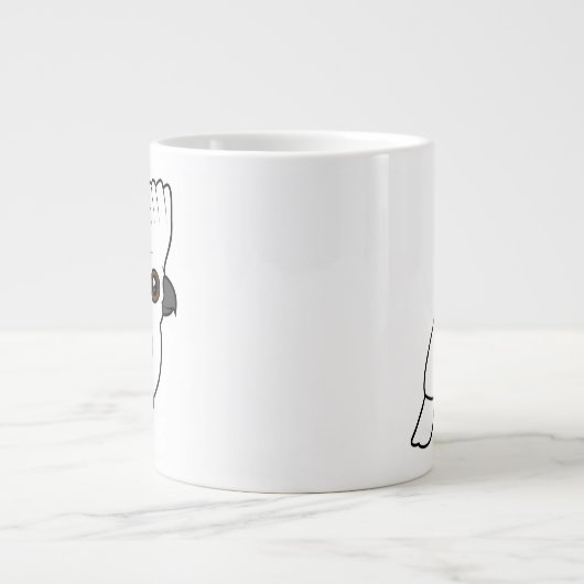 Umbrella Cockato (getogen) Grote Koffiekop (Voorkant)
