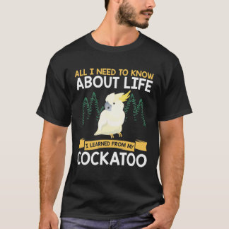 Umbrella Cockatoo Bird Parrot Squawking Cockatiels T-shirt