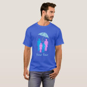 Umbrella Covering Family Logo Custom T-shirt (Voorkant volledig)