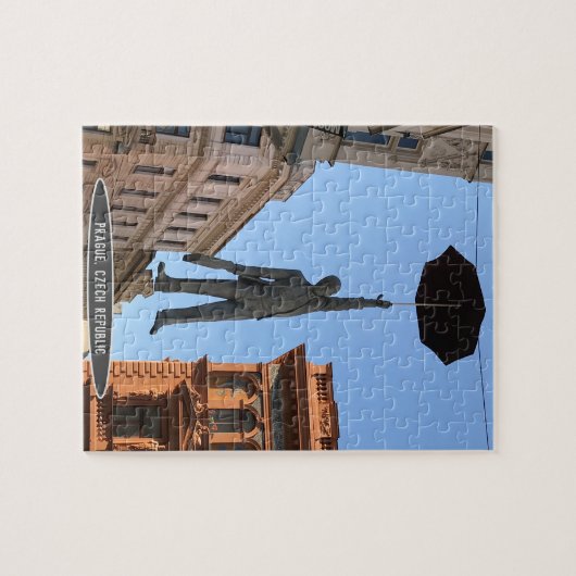 Umbrella Man Statue, Praag, Tsjechië Legpuzzel (Horizontaal)