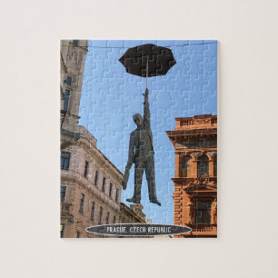 Umbrella Man Statue, Praag, Tsjechië Legpuzzel