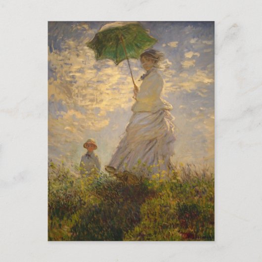 Umbrella Monet Painting Briefkaart (Voorkant)