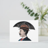 Umbrella Pet -  illustratie Briefkaart (Staand voorkant)