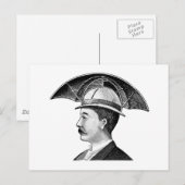  Umbrella Pet Steampunk-uitvinding Briefkaart (Voorkant / Achterkant)