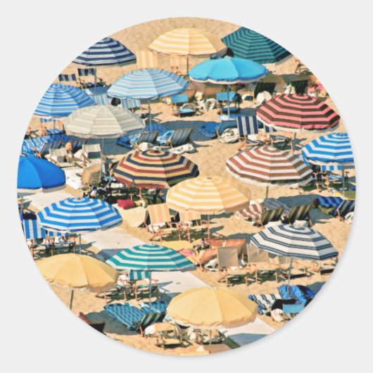 Umbrella Ronde Sticker (Voorkant)