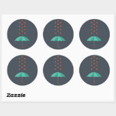 Umbrella Ronde Sticker (Vel)