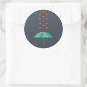 Umbrella Ronde Sticker (Tas)