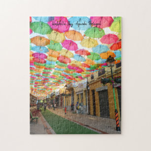 Umbrella Sky-Agueda, Portugal Legpuzzel