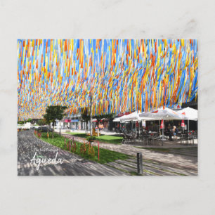 Umbrella Sky Project Agueda Portugal Briefkaart