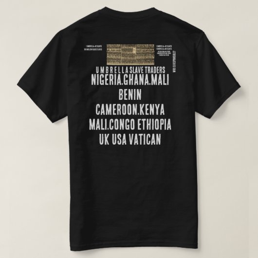 UMBRELLA SLAVE TRADERS T-Shirt (Design achterkant)