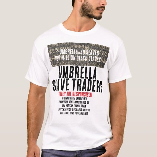 UMBRELLA SLAVE TRADERS T-Shirt (Devant)