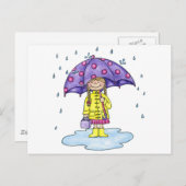 Umbrella Sweetie Briefkaart (Voorkant / Achterkant)