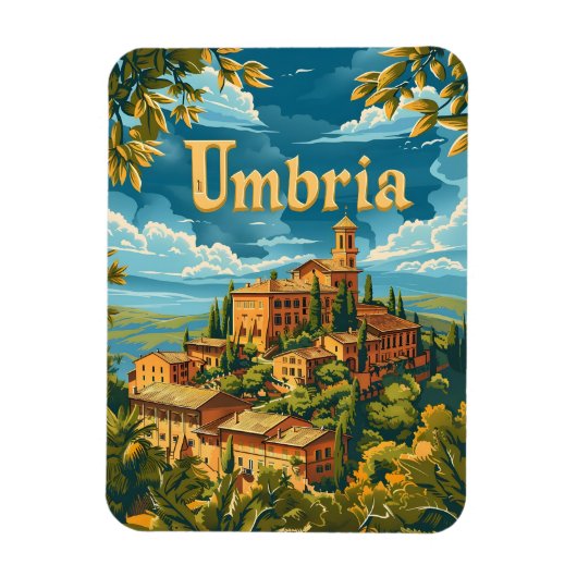 Umbrië Italië Magneet (Verticaal)