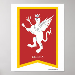 Umbrië Italië Regio Crest Art Print