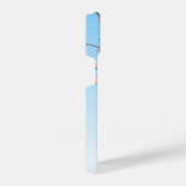 Ume Kokeshi Doll - Japans Geisha Meisje Blauw iPhone Hoesje (Rechterkant)