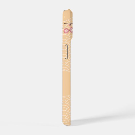Ume Kokeshi Doll - Japanse peach Geisha Girl iPhone 15 Hoesje (Rechterkant)