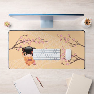 Ume Kokeshi Pop - Japanse Perzik Geisha Meisje Bureaumat