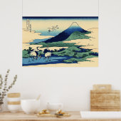 Umegawa in de provincie Sagami Poster (Keuken)