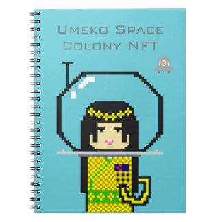 Umeko Space Colony NFT #35 Haname notebook ノ ー ト ッ Notitieboek