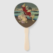 Umewaka aan de Sumida rivier Handwaaier (Voorkant)