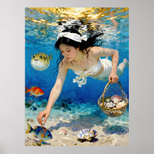 Umi Blossom – Een oceaanportret Poster