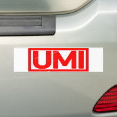 Umi Stamp Bumpersticker (Op auto)