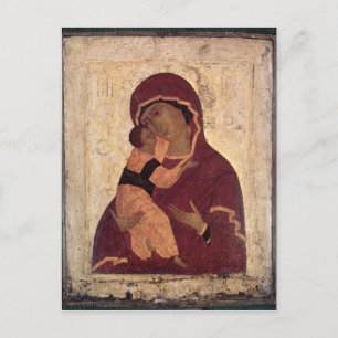 Umilenie Virgin van Wladimir, Moskouse School Briefkaart