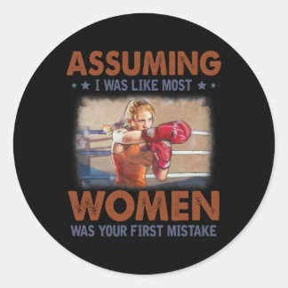 Uming Ik was zoals de meeste vrouwen was je eerste Ronde Sticker