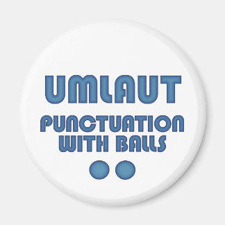 Umlaut Ballen (Blauw) Magneet