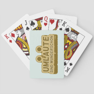 UMLAUT leert Duitse taal Pokerkaarten