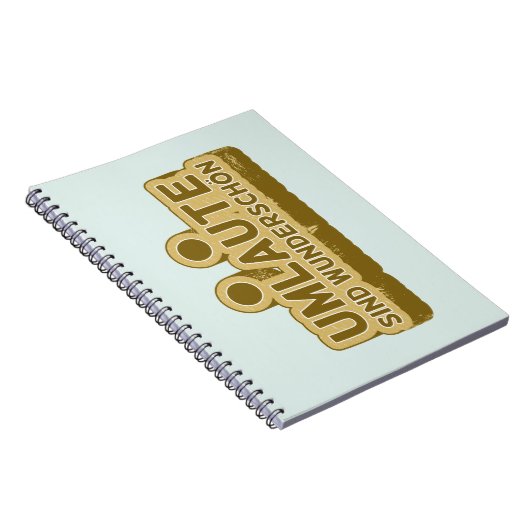 Umlaute sind wunderschön Duitse taal UMLAUT Notitieboek (Rechterzijde)