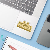 Umlaute sind wunderschön Duitse taal UMLAUT Sticker (Laptop met iPhone)