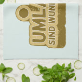 Umlaute sind wunderschön Duitse taal UMLAUT Theedoek (Gevouwen)