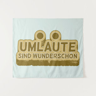 Umlaute sind wunderschön Duitse taal UMLAUT Wandkleed