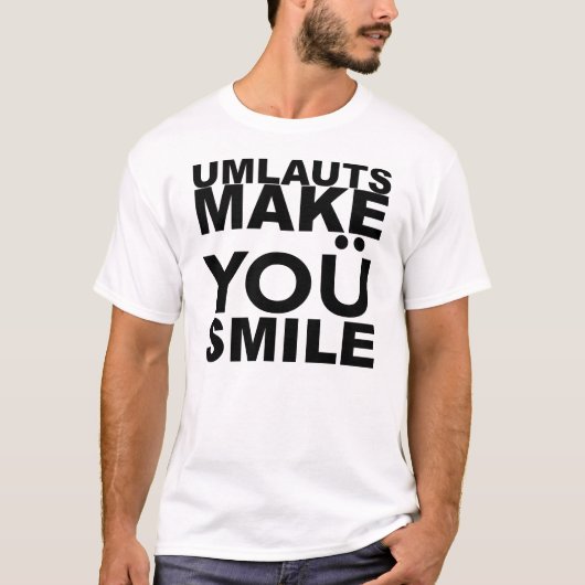 UMLAUTS MAKEN U KLEIN T-SHIRT (Voorkant)