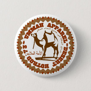 Ummah Apparel Desert Hotrod Ronde Button 5,7 Cm