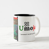 Umoja! - Kwanzaa Tweekleurige Koffiemok (Voorkant rechts)