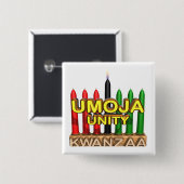 Umoja Vierkante Button 5,1 Cm (Voorkant /achterkant)