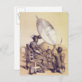 Umpanda de koning van de Amazulu, 1849 Briefkaart (Voorkant / Achterkant)