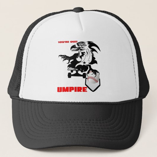 Umpire-Baseball-logo-1 Trucker Pet (Voorkant)
