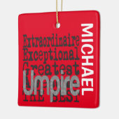 Umpire Extraordinaire CUSTOM Keramisch Ornament (Links)