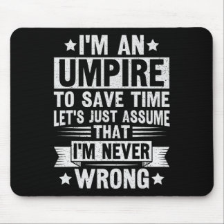 Umpire Funny Sketll Design For An Umpire  Muismat