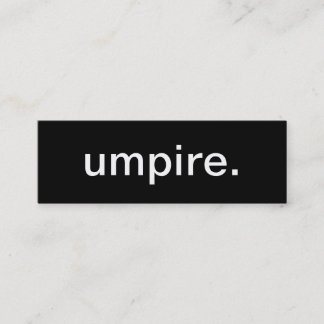Umpire Visitekaartje