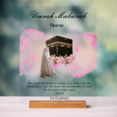 Umrah Mubarak Acryl Bord (Neutraal)