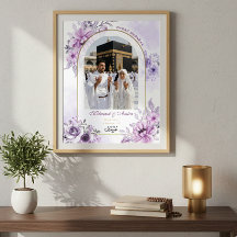 Umrah Mubarak Personalized Photo Islamic Wall Art 