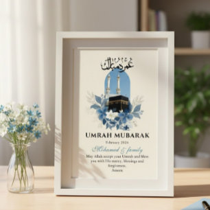 Umrah Mubarak Persoonlijke Islamitische Muur Kunst Poster