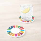 UN 17 ODD Dessous de verre rond de grès (Côté)