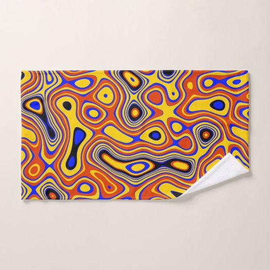 Un Abstrait coloré (Serviette à main)